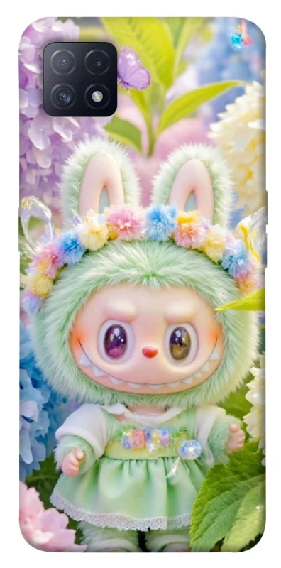 Чохол на Oppo A72 5G / A73 5G Labubu & Flowers ver.2 фото 1 з 1