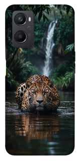 Чехол на Oppo A96 Leopard in water фото 1 из 1