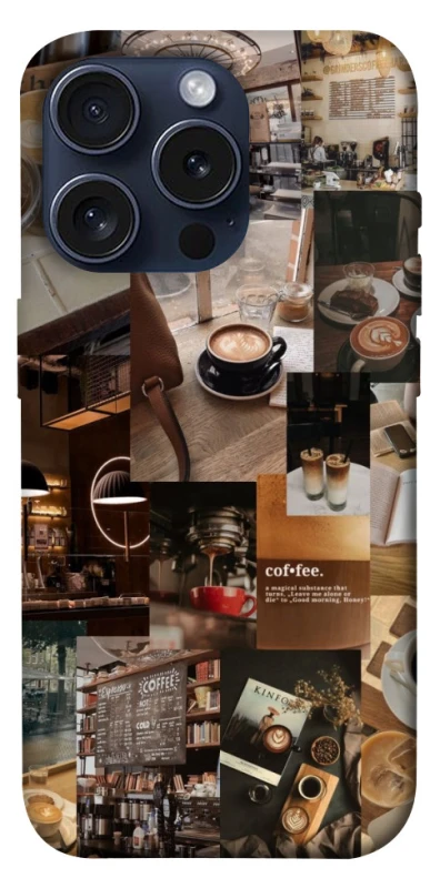Чохол на Apple iPhone 15 Pro (6.1") Coffee collage ver.2 фото 1 з 1