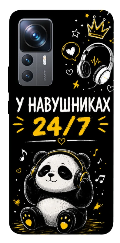 Чохол на Xiaomi 12T / 12T Pro У навушниках 24/7 фото 1 з 1