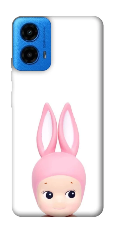 Чохол на Motorola Moto G45 Minimal Bunny Peek фото 1 з 1