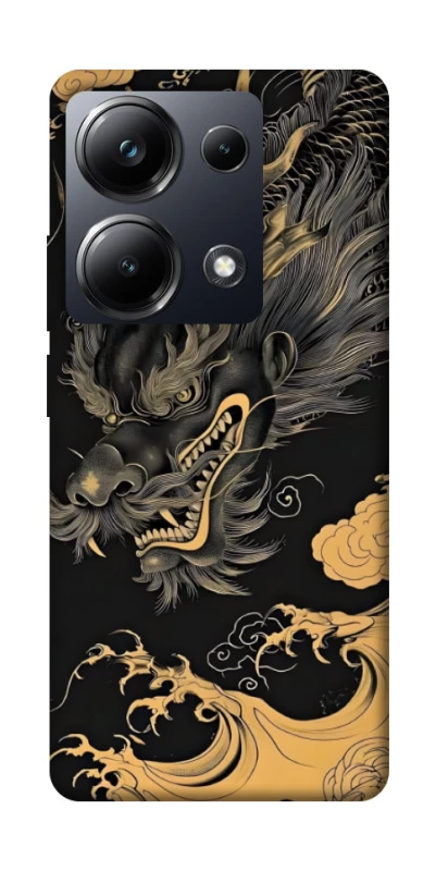 Чохол на Xiaomi Poco M6 Pro 4G gold dragon фото 1 з 1