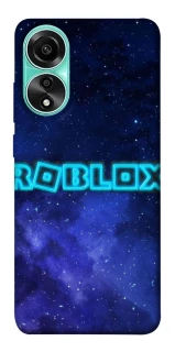 Чехол на Oppo A78 4G Roblox Space Logo Blue фото 1 из 1