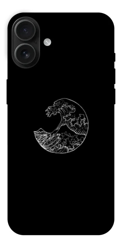 Чехол на Apple iPhone 16 Plus Black tsunami фото 1 из 1