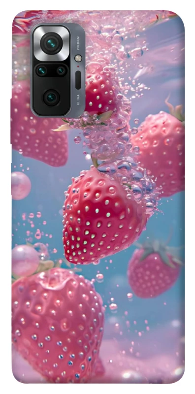 Чохол на Xiaomi Redmi Note 10 Pro Полуниця в воді фото 1 з 1