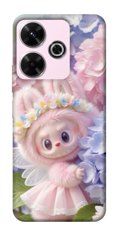 Чохол на Xiaomi Redmi 13 4G Labubu & Flowers ver.1 фото 1 з 1