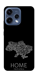 Чохол на Oppo Reno 15 Ukraine black map фото 1 з 2
