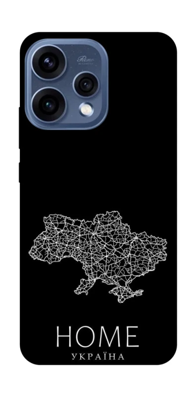 Чохол на Oppo Reno 15 Ukraine black map фото 2 з 2