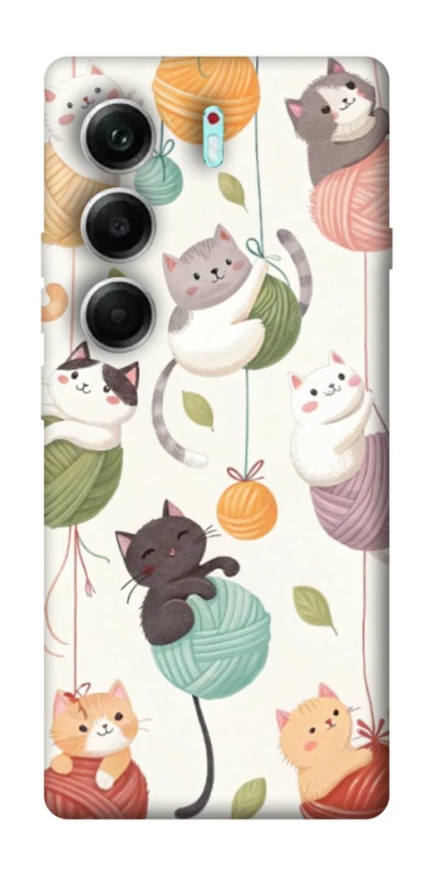 Чохол на Tecno Camon 40 Pro Funny Kittens фото 1 з 1