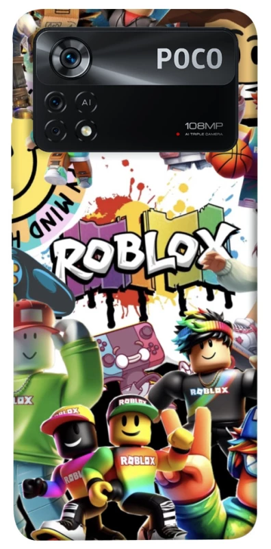 Чохол на Xiaomi Poco X4 Pro 5G Roblox Characters Collage фото 1 з 1