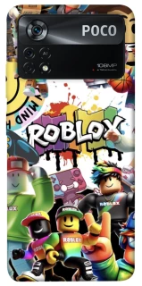 Чохол на Xiaomi Poco X4 Pro 5G Roblox Characters Collage фото 1 з 1