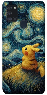 Чохол на Samsung Galaxy A21s Pikachu and Van Gogh фото 1 з 1