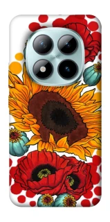 Чохол на Xiaomi Redmi Note 15 Pro+ 5G Соняшники та маки фото 1 з 1
