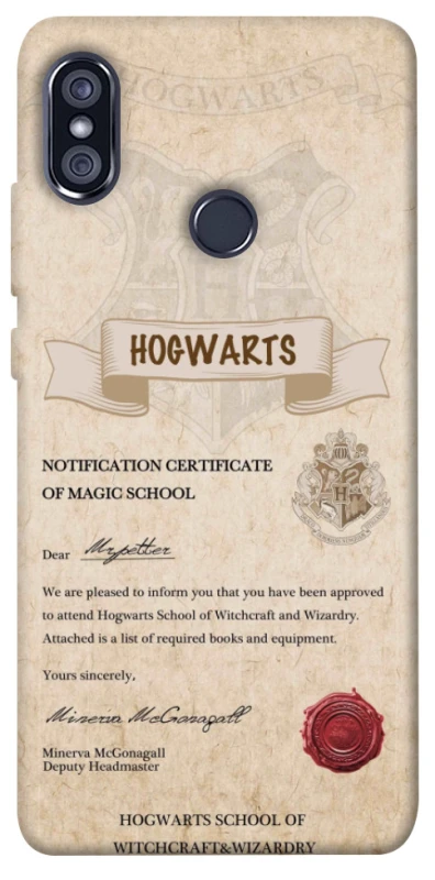 Чехол на Xiaomi Redmi Note 5 Pro / Note 5 (AI Dual Camera) The Hogwarts acceptance letter фото 1 из 1