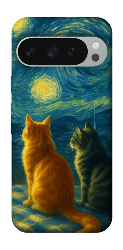 Чохол на Google Pixel 10 Pro XL Cats under the stars фото 1 Чохол на Google Pixel 10 Pro XL Cats under the stars фото 1 з 1