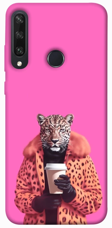 Чохол на Huawei Y6p Леопард з кавою фото 1 з 1