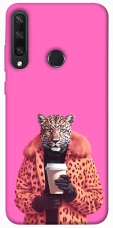 Чохол на Huawei Y6p Леопард з кавою фото 1 з 1