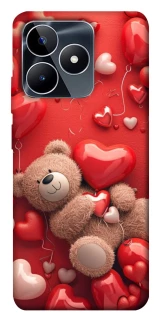 Чехол на Realme C53 bear in hearts фото 1 из 1