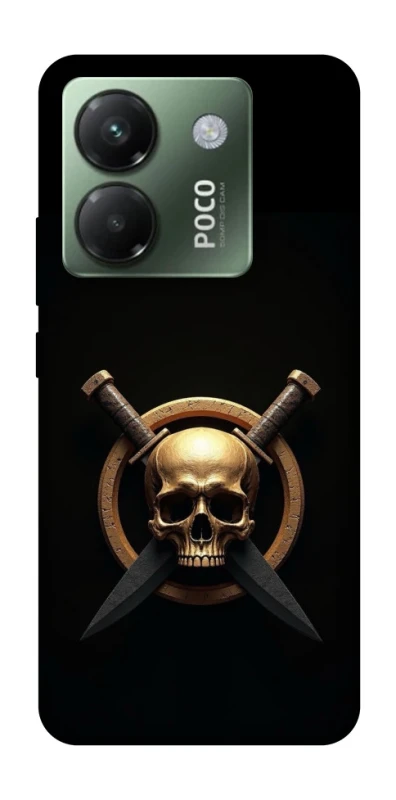 Чохол на Xiaomi Poco M7 pro 5G Golden Skull фото 1 з 1