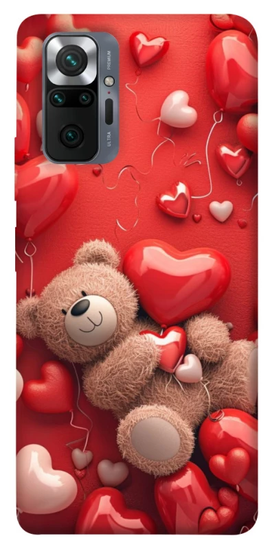 Чохол на Xiaomi Redmi Note 10 Pro bear in hearts фото 1 з 1