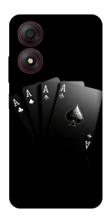 Чехол на ZTE Blade A34 4G Black Cards фото 1 из 1