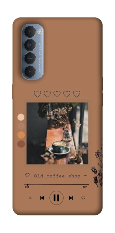 Чехол на Oppo Reno 4 Pro Coffee player фото 1 из 1