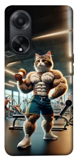 Чехол на Oppo A58 4G Качок кот фото 1 из 1