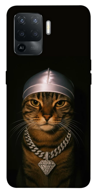 Чохол на Oppo Reno 5 Lite Cat in Bling фото 1 з 1