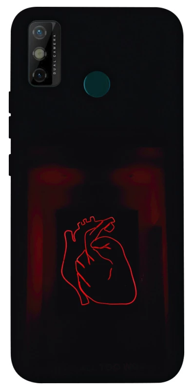 Чехол на TECNO Spark 6 Go Красное сердце фото 1 из 1