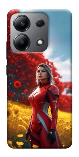Чехол на Xiaomi Redmi Note 13 4G Cyber space girl ver.5 фото 1 из 1