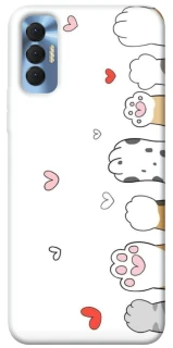 Чехол на TECNO Spark 8P Paws фото 1 из 1