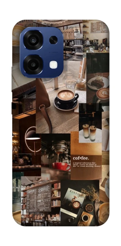 Чохол на Oppo A6 Pro 4G/5G Coffee collage ver.2 фото 2 з 2