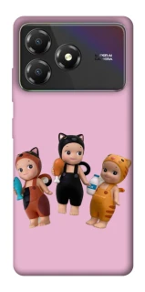 Чехол на ZTE Blade A36 Cat Cafe Trio фото 1 из 1