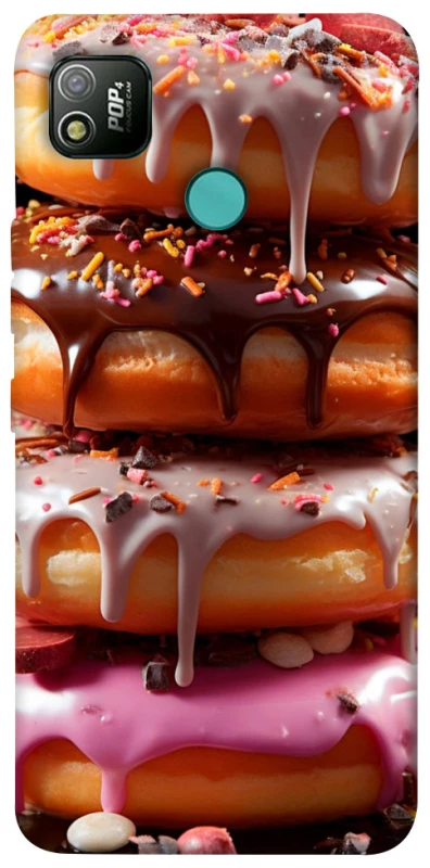Чехол на TECNO POP 4 Пончики фото 1 из 1