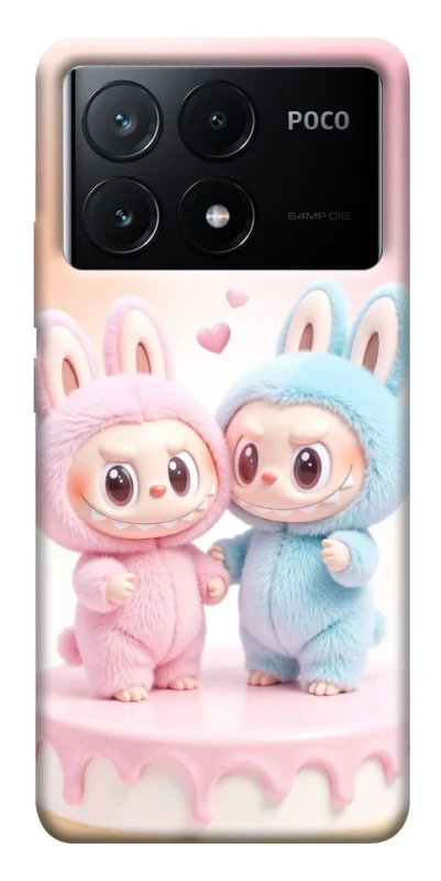 Чохол на Xiaomi Poco X6 Labubu Twins фото 1 з 1