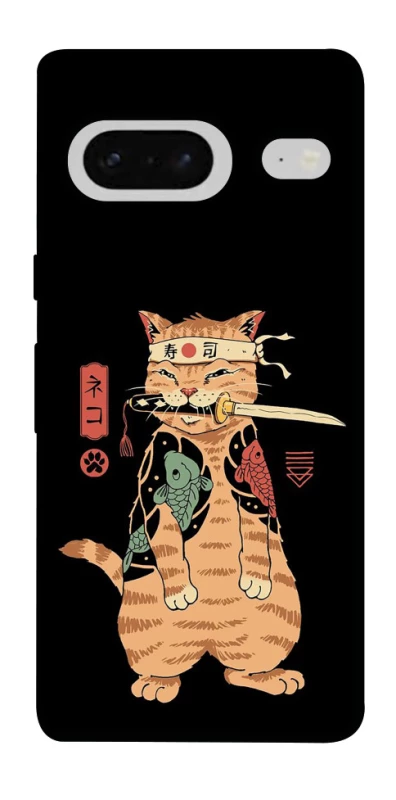 Чохол на Google Pixel 7 Кіт-самурай фото 1 з 1