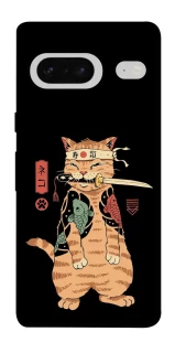 Чехол на Google Pixel 7 Кот-самурай фото 1 из 1
