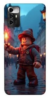 Чохол на ZTE Blade V40 Vita Roblox Fire Logo Blue Flames фото 1 з 1