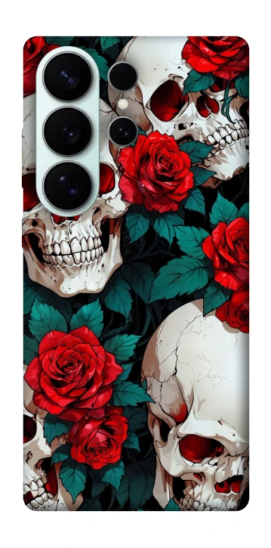 Чохол на Samsung Galaxy S26 Ultra skull and rose фото 1 з 1