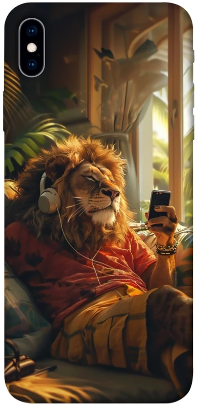 Чехол на Apple iPhone XS Max (6.5") Лев v2 фото 1 из 1