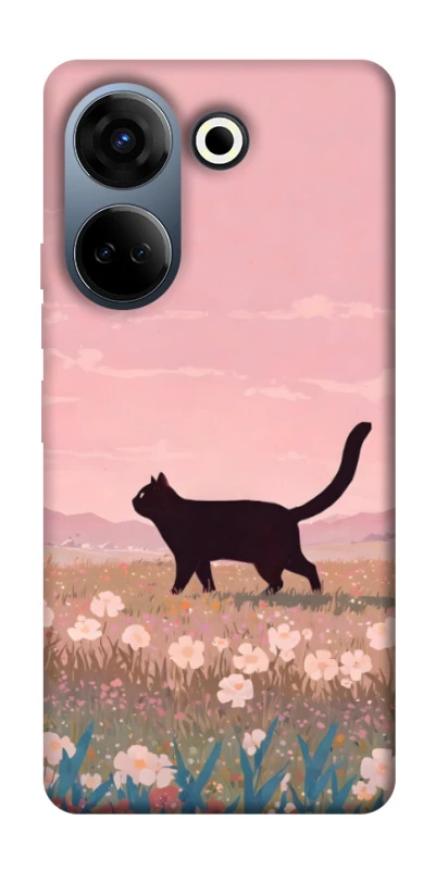 Чохол на TECNO Camon 20 Pro (CK7n) cat on a field фото 1 з 1