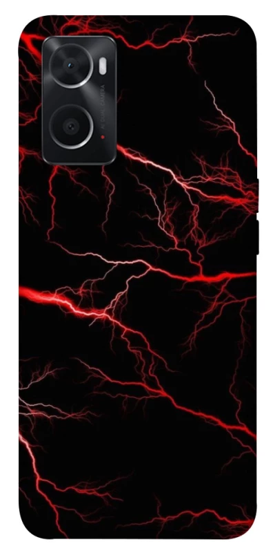 Чехол на Oppo A76 4G Красная молния фото 1 из 1