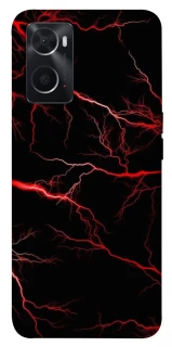 Чехол на Oppo A76 4G Красная молния фото 1 из 1