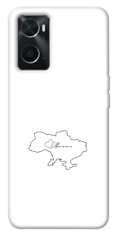 Чохол на Oppo A76 4G Ukraine map фото 1 з 1