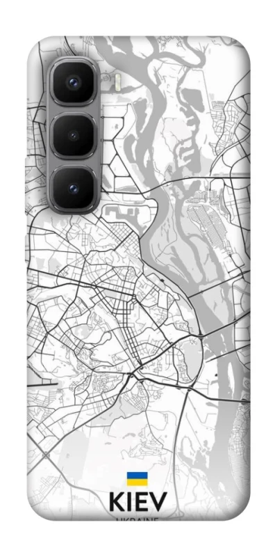 Чехол на Infinix Hot 60 Pro+ Kiev white map фото 1 из 1