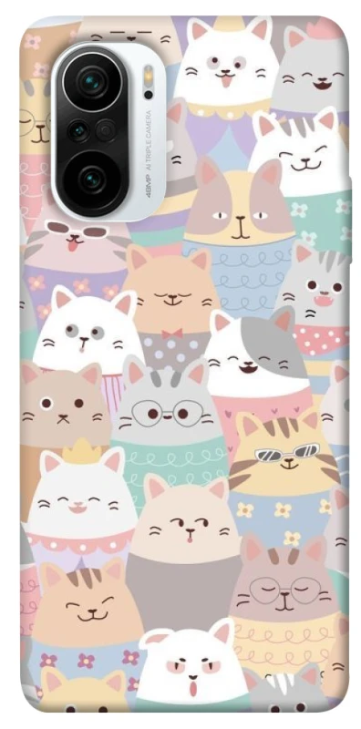 Чехол на Xiaomi Redmi K40 / K40 Pro / K40 Pro+ / Poco F3 Funny Kittens ver.2 фото 1 из 1