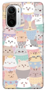 Чохол на Xiaomi Redmi K40 / K40 Pro / K40 Pro+ / Poco F3 Funny Kittens ver.2 фото 1 з 1