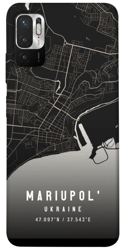 Чехол на Xiaomi Redmi Note 10 5G Mariupol map фото 1 из 1