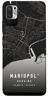 Чехол на Xiaomi Redmi Note 10 5G Mariupol map фото 1 из 1
