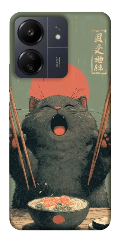 Чехол на Xiaomi Redmi 13C Hungry Cat фото 1 из 1
